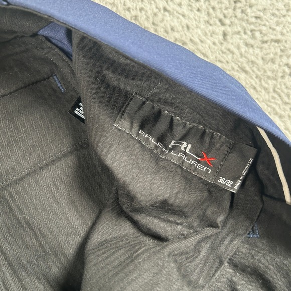 Ralph Lauren RLX Golf Pants Men's 36x32 Navy Blue Performance Active Chinos - Picture 4 of 9